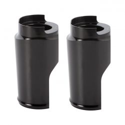 Arlen Ness Smooth fork boots / fork sliders for fat wheels 18 x 5.5 Zwart