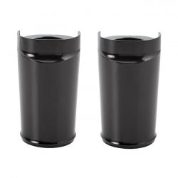 Arlen Ness Smooth fork boots / fork sliders for fat wheels 18 x 5.5 Zwart